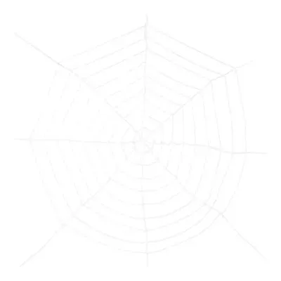 Kæmpe hvidt spindelvæv 275cm polyester - Halloween dekoration – Brøndsholm