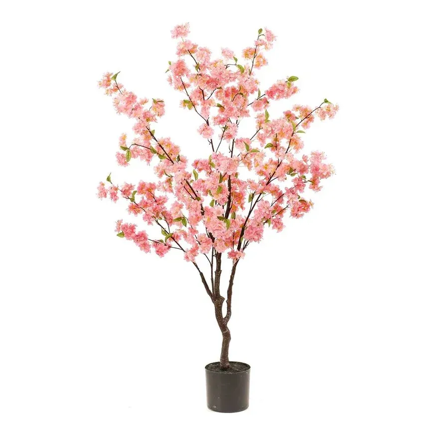 Kirsebærtræ, 135cm, pink, kunstig plante – Brøndsholm