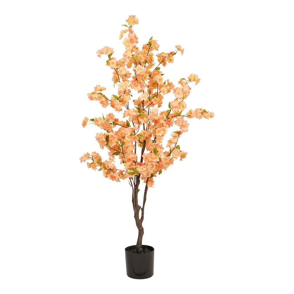 Kirsebærtræ, 175cm, fersken, kunstig plante – Brøndsholm