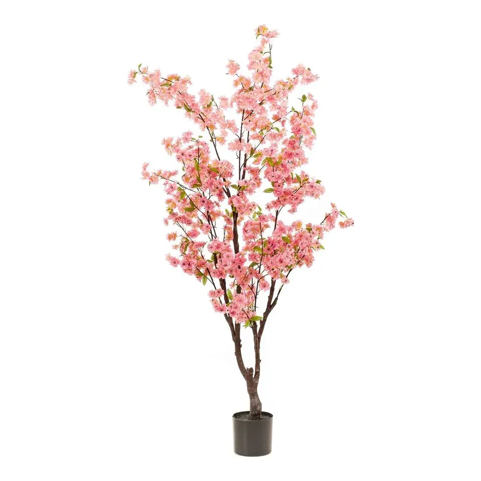 Kirsebærtræ, 175cm, pink, kunstig plante – Brøndsholm