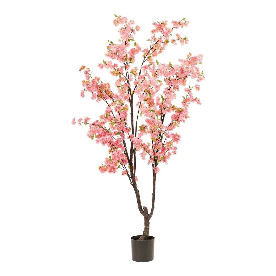 Kirsebærtræ, 210cm, lyserød, kunstig plante - Brøndsholm