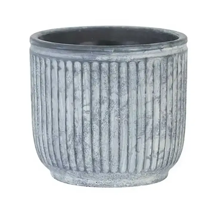Krukke af cement i grå