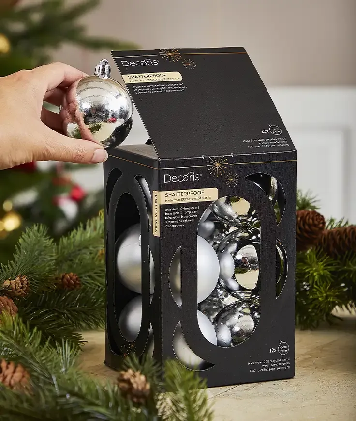 Brøndsholm - blandede julekugler