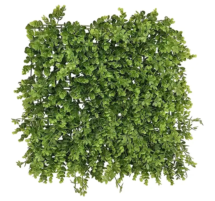 Kunstig bladmix plade med eukalyptus i grøn af plast med uv-beskyttelse