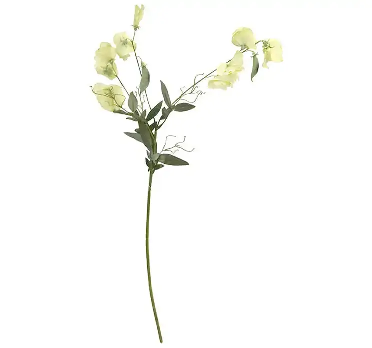 Ærteblomst i gul af plast kunstig blomst