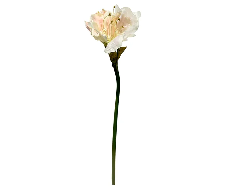 Kunstig Amaryllis i hvid/lyserød