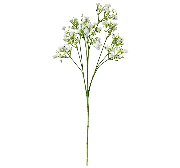 Brudeslør kunstig blomst af plast med hvide blomster
