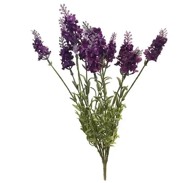 Kunstige lavendel blomster på stilk af plast i lilla