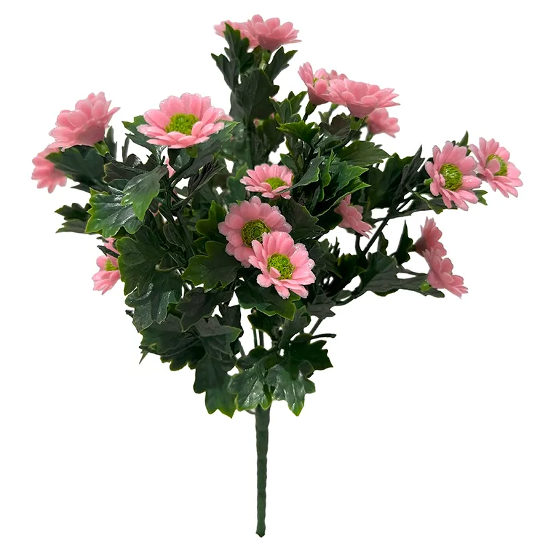 Kunstig buket af lyserøde margueritter af plast