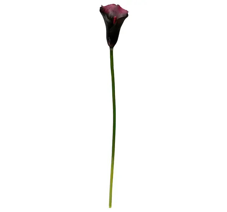 Calla kunstig blomst af plast i lilla farve