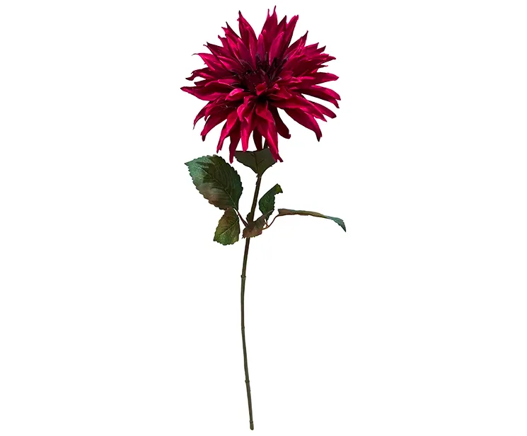 Kunstig fuchsia farvet dahlia, georgine i plast