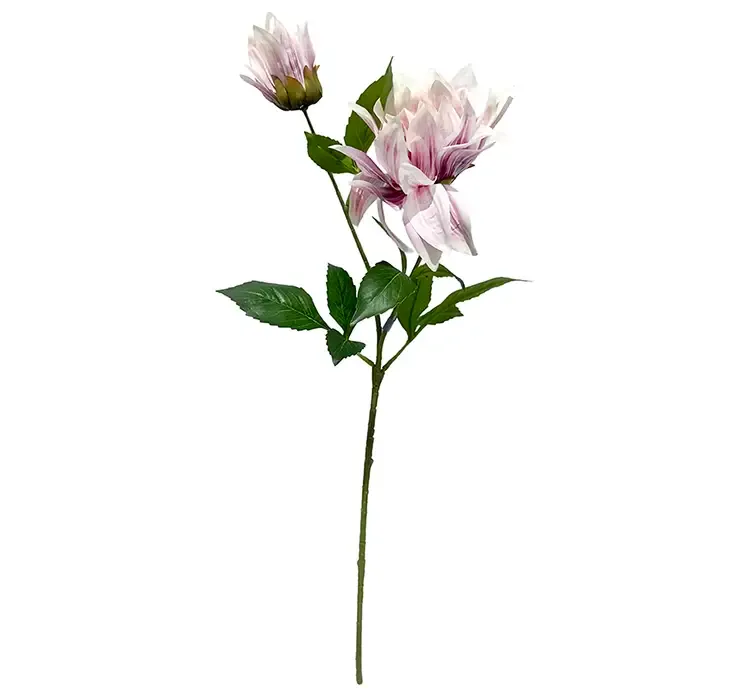 Kunstig dahlia blomst i lilla af plast