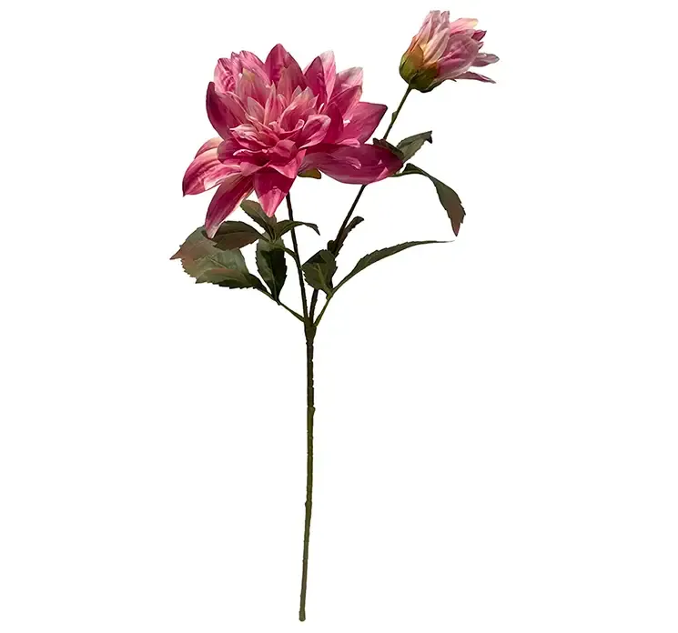 Dahlia i pink af plast kunstig blomst