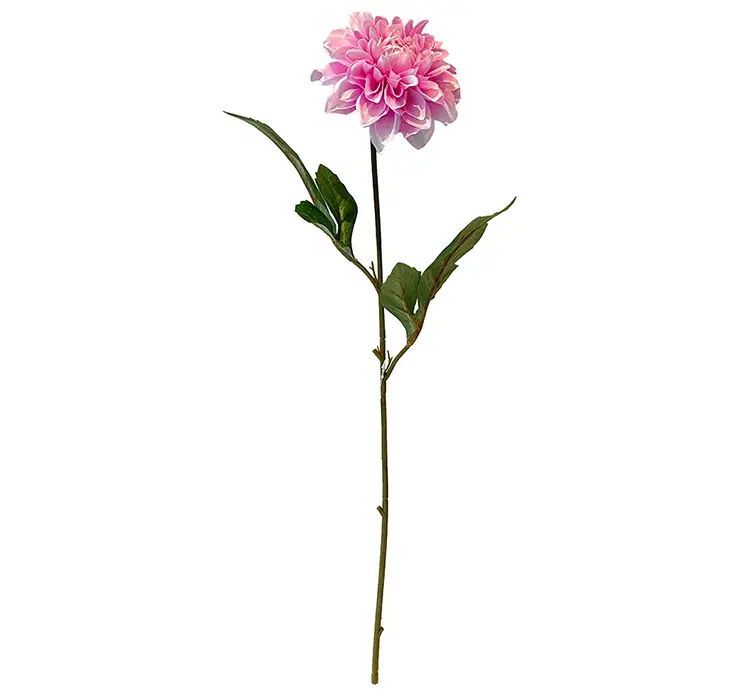 Dahlia kunstig blomst af plast i lyserød