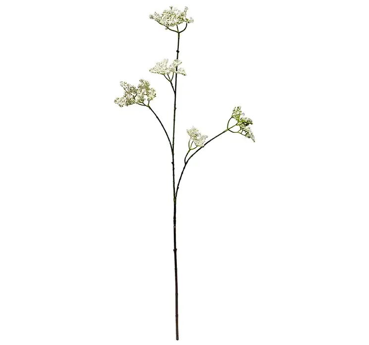 Kunstig dild blomst i hvid af plast