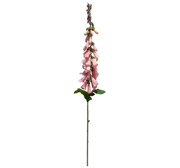 Kunstig fingerbøl digitalis blomst i lyserød af plast