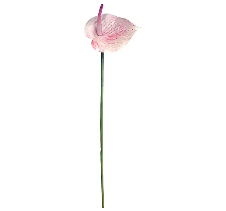 Kunstig flamingo blomst i lys pink af plast