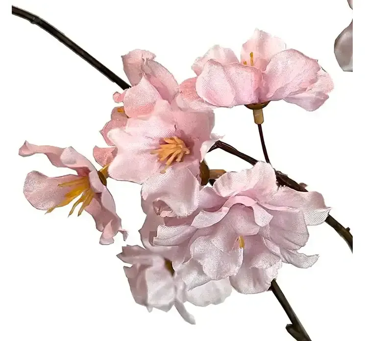 Kunstig kirsebærgren med lyserøde blomster