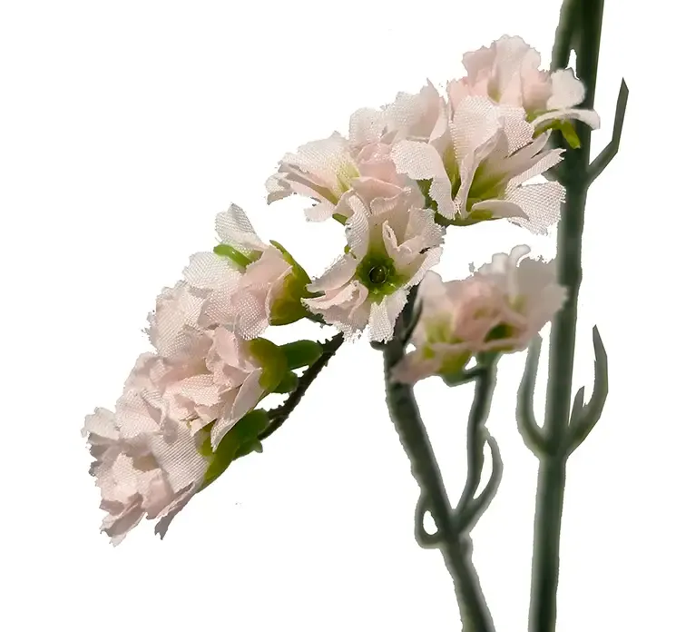 Kunstig hindbæger også kaldet statice i lyserød af plast closeup