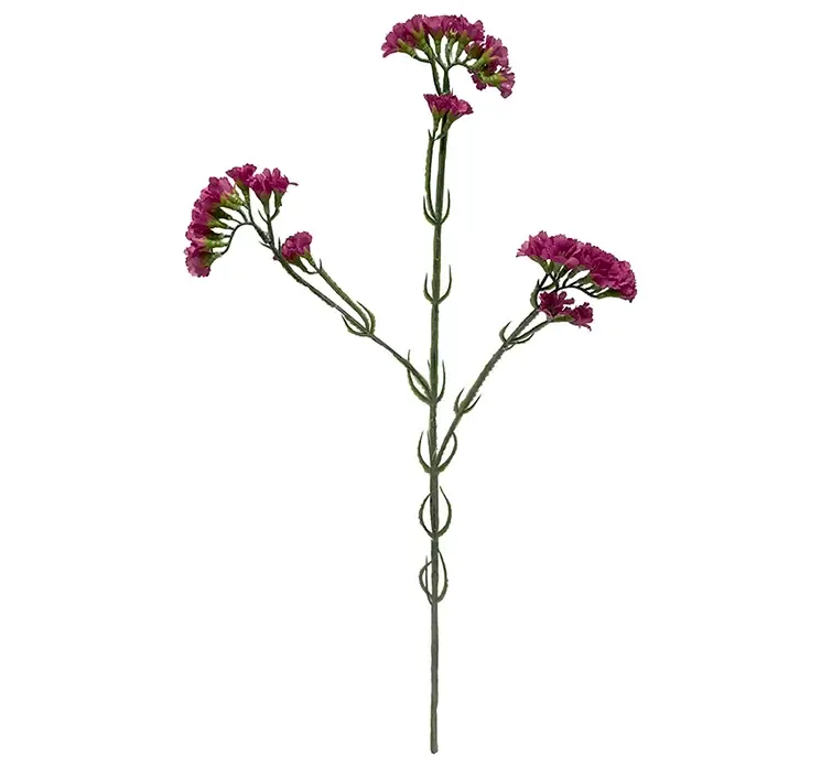 Kunstig hindebæger blomst også kaldet statice i pink farvet af plast