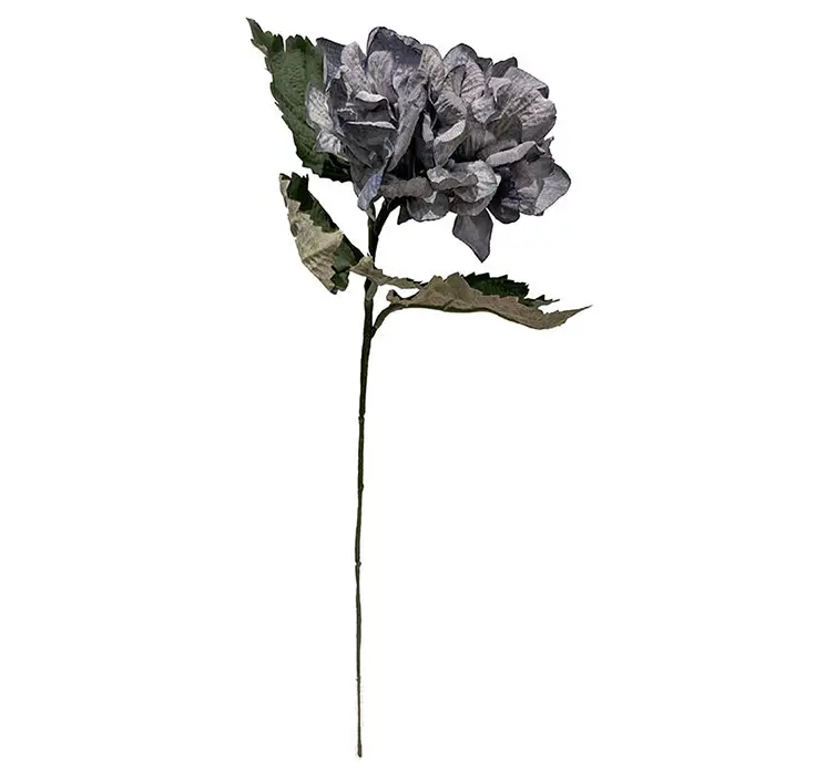 Hortensia kunstig blomst af plast i blå