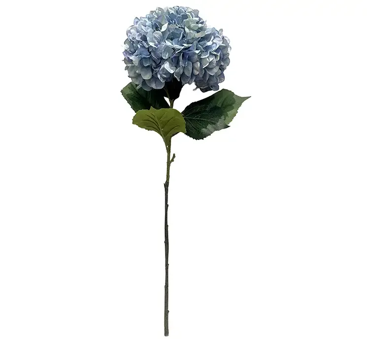 Kunstig hortensia i blå af plast xl