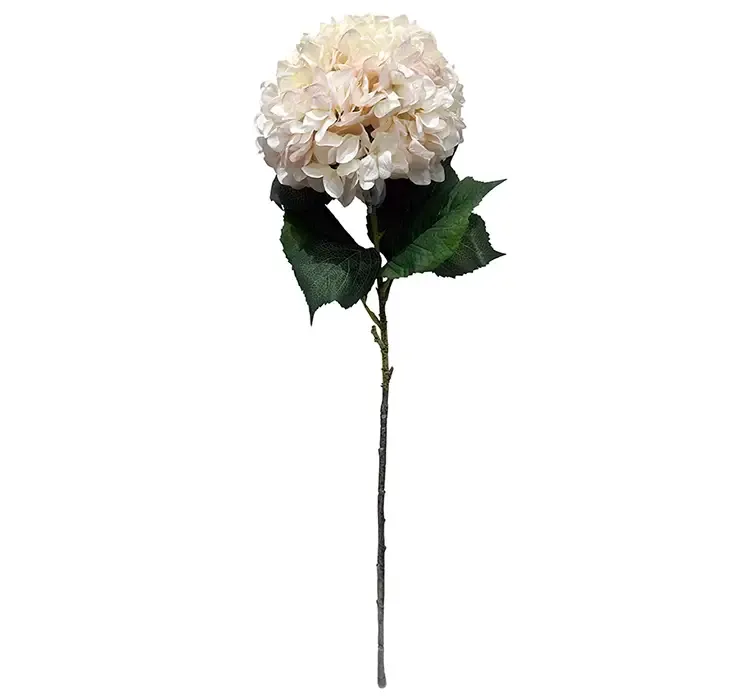 Kunstig hortensia i hvid af plast xl