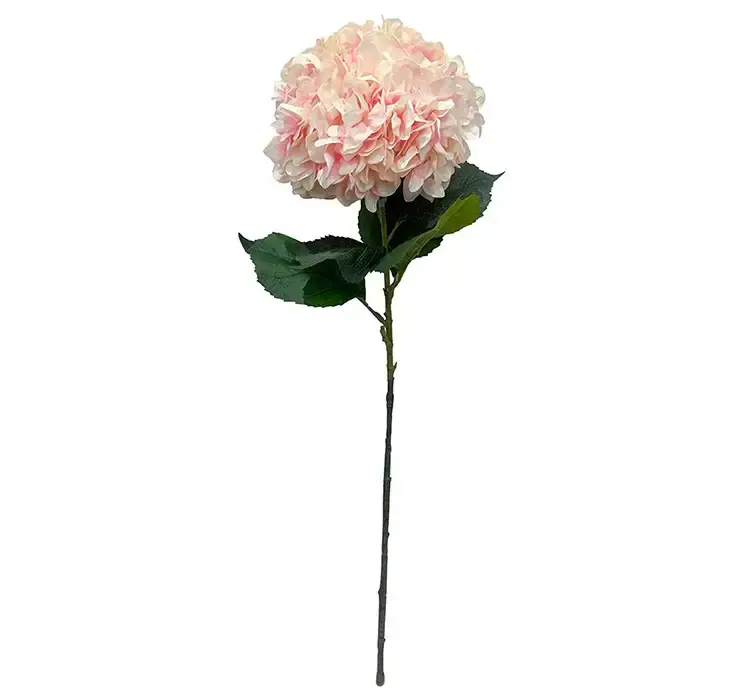 Kunstig hortensia i lyserød af plast