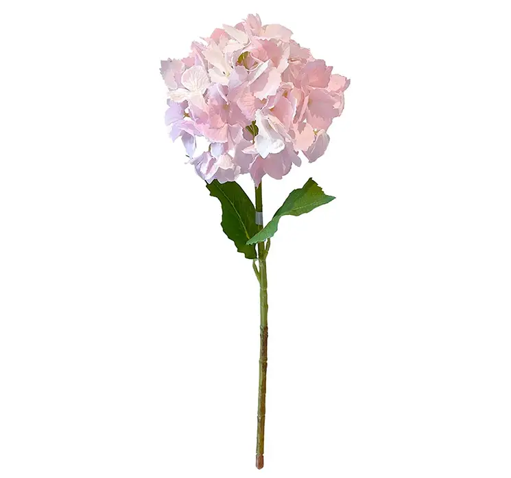 hortensia kunstig blomst af plast i lyserød