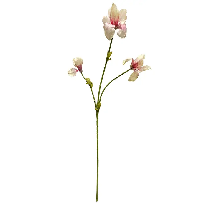 Iris kunstig blomst af plast i gul