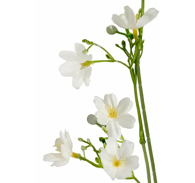 Kalanchoe blomst også kaldet brændende kærlighed i hvad af plast, kunstig blomst closeup