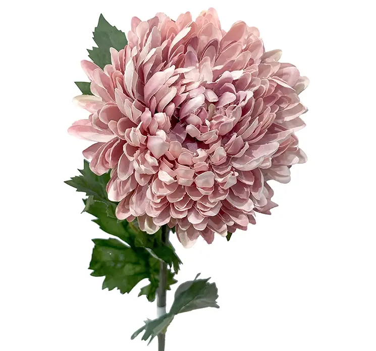 Krysantemum kunstig blomst af plast i lyserød