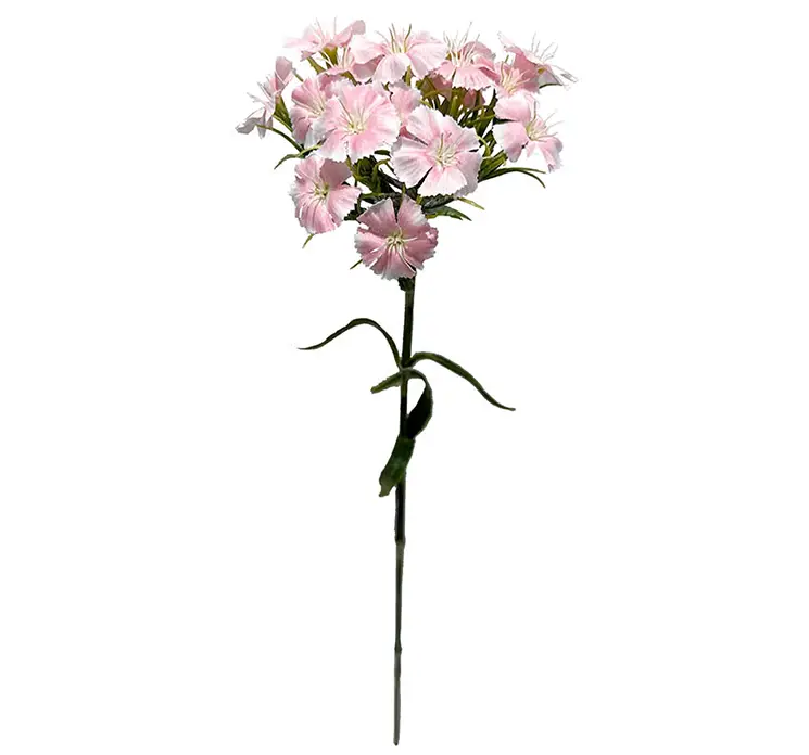 Nellike kunstig blomst af plast i lyserød