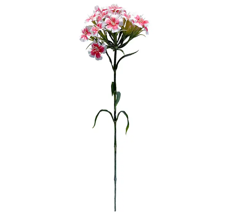 Nellike kunstig blomst af plast i pink