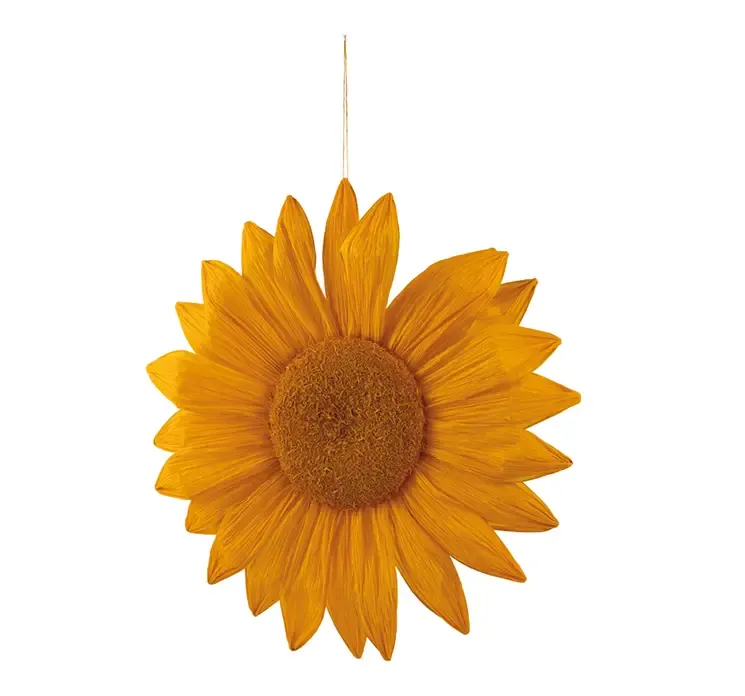 Kunstig blomst af papir i orange