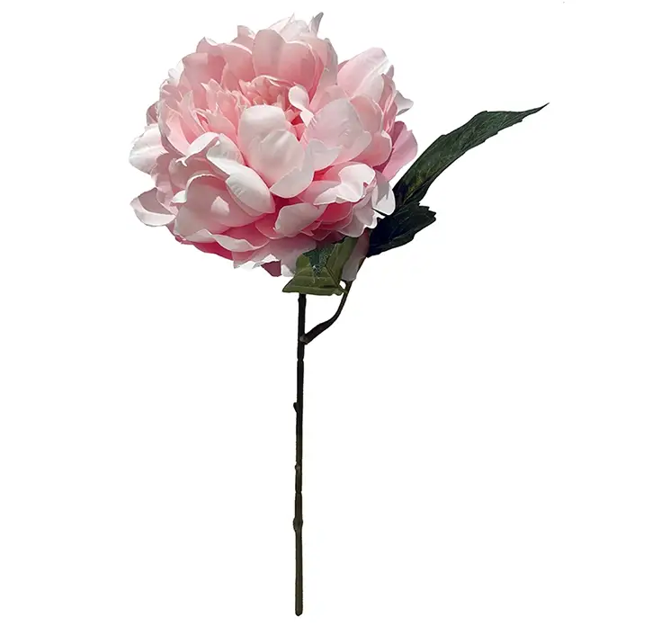Pæon kunstig blomst af plast i lyserød