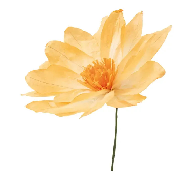 Kunstig blomst i orange af papir