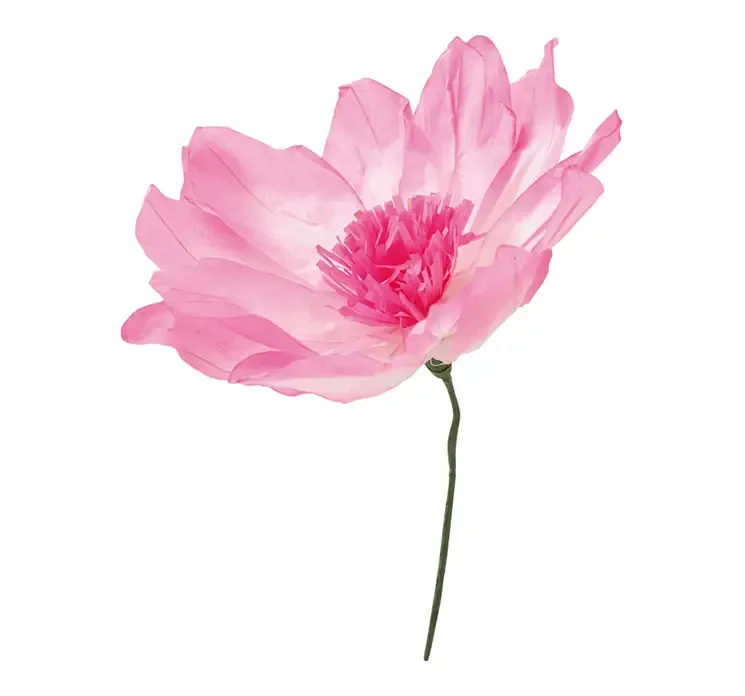 Kunstig blomst i pink af papir