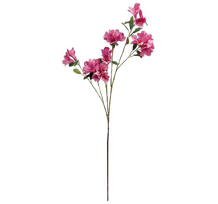 Rhododendron kunstig blomst af plast i fuchsia farvet