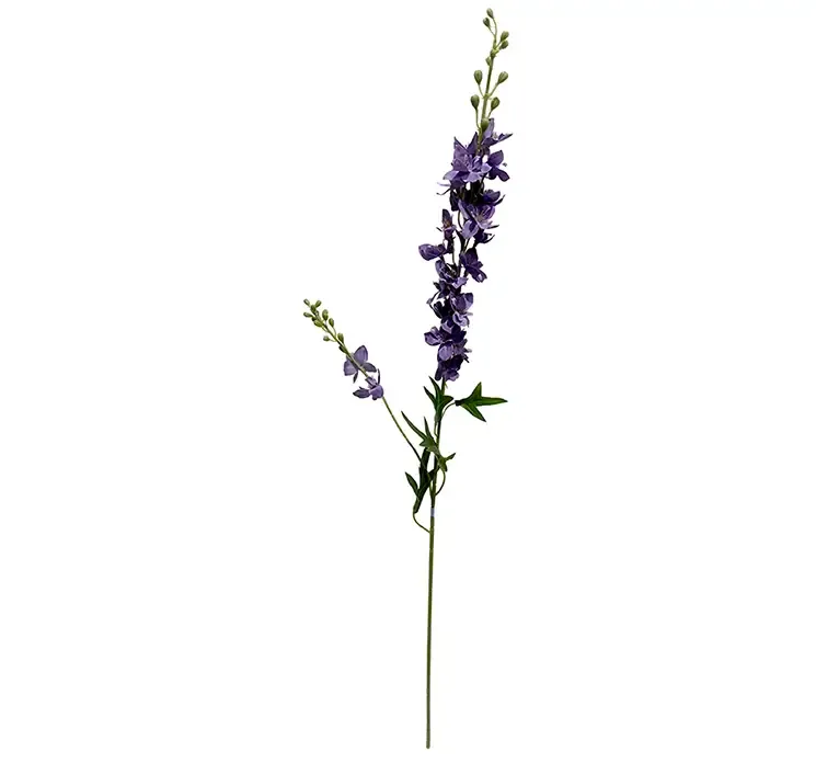 Kunstig ridderspore blomst i lilla af plast