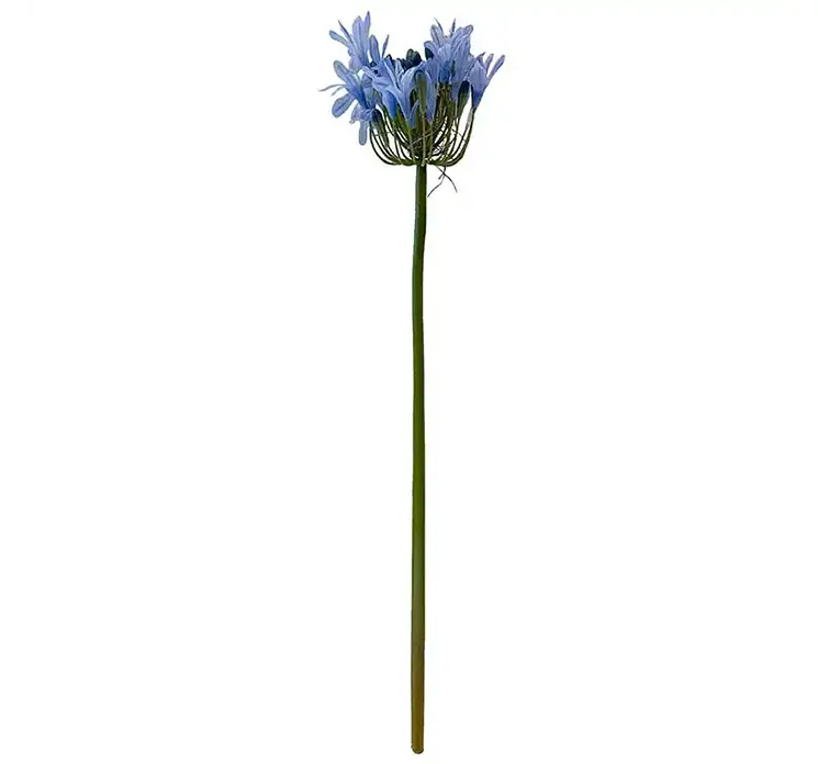 Skærmlilje kunstig blomst af plast i lyseblå