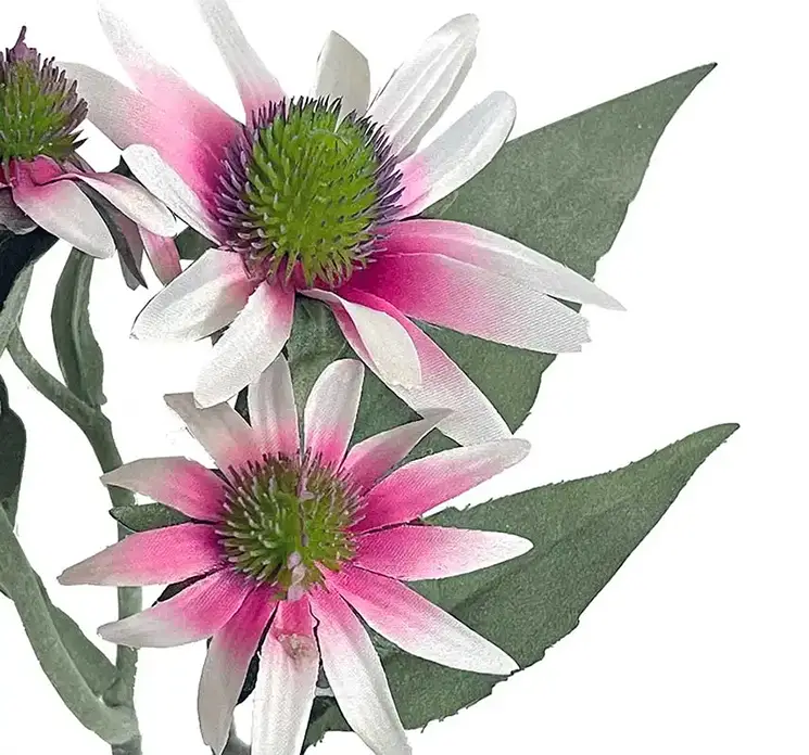 Solhat kunstig blomst af plast i pink closeup