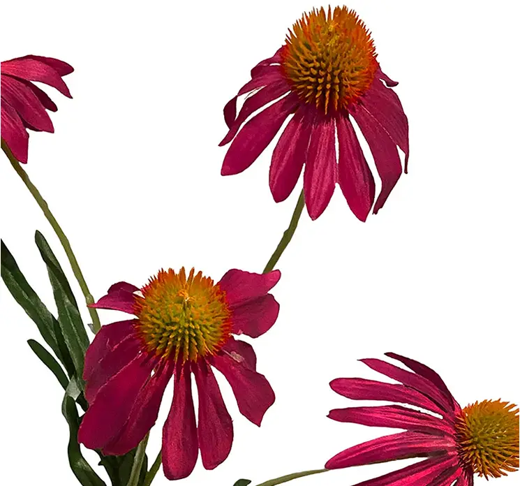 Solhat, rød, 90cm., - Kunstige blomster | Brøndsholm