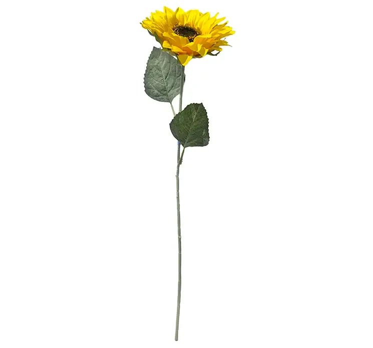 Kunstig solsikke blomst i gul af plast