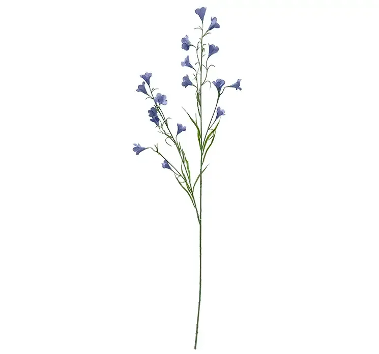 Kunstig stjerneklokke blomstergren, også kaldet campanula af plast med blå blomster