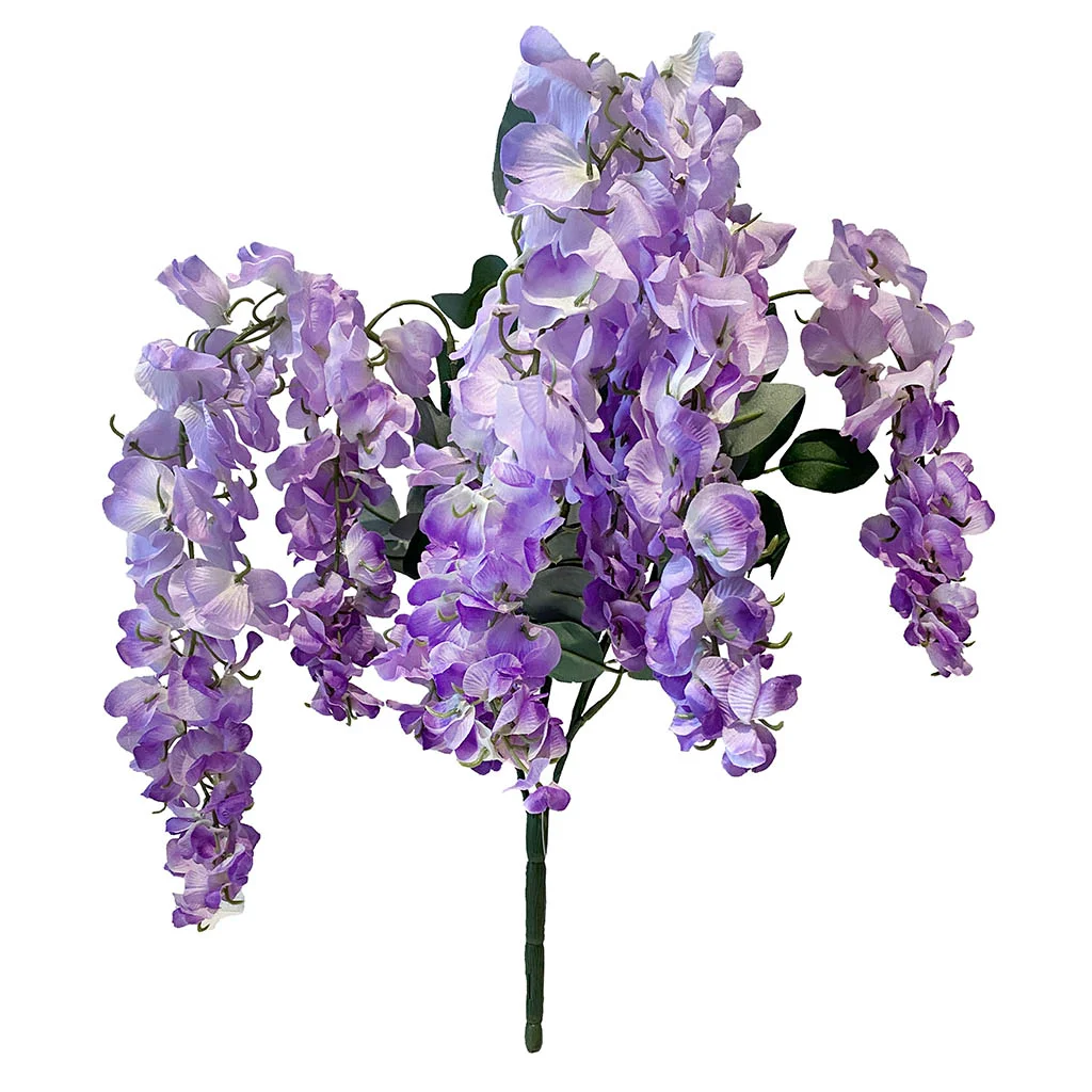 Wisteria også kaldet blåregn af plast i lilla kunstig blomst