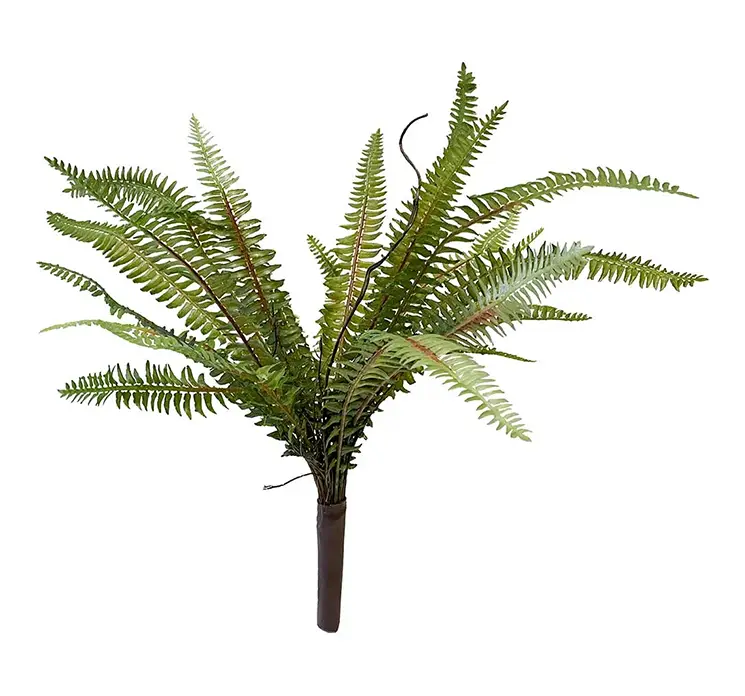 Bregne på stilk kunstig plante af plast i grøn 40cm