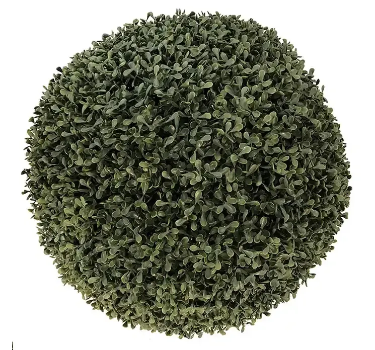 Kunstig buksbom bold i grøn med uv beskyttelse