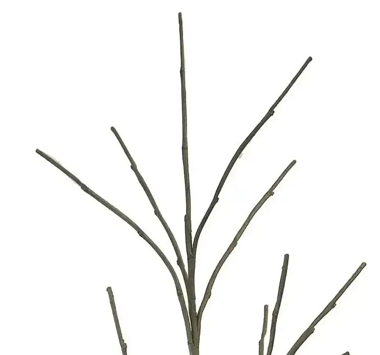 Kunstig træ i potte til dekoration, træet er af plast closeup