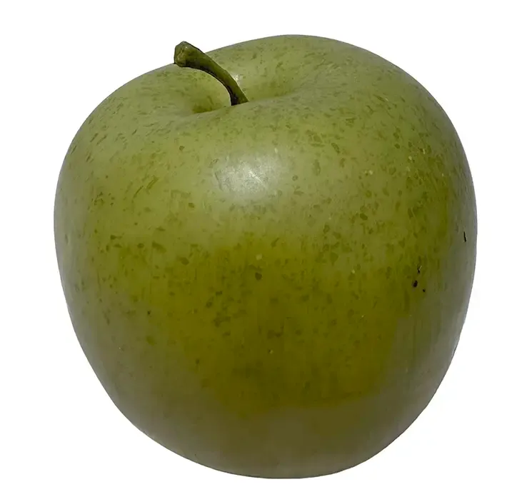 Kunstig naturtro grønt æble 